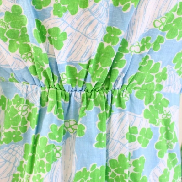 Lilly Pulitzer Seashell Floral Lace Trim Dress - Picture 8 of 9